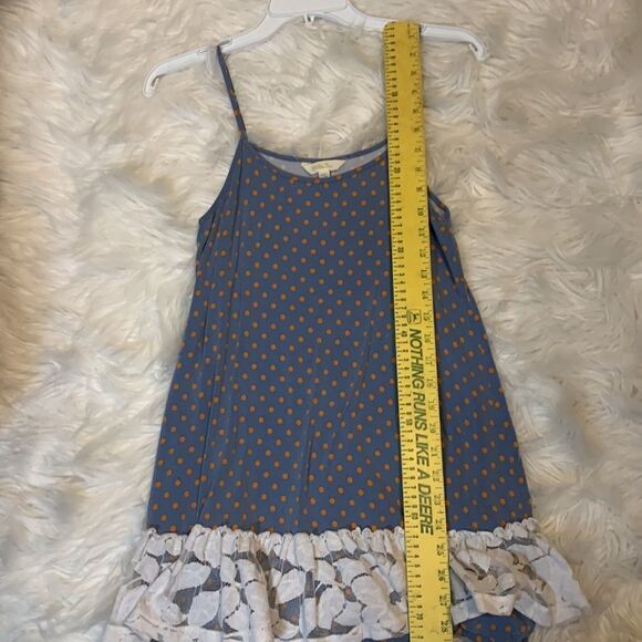 Matilda Jane spaghetti strap size small top with lace raffle bottom - Picture 6 of 6